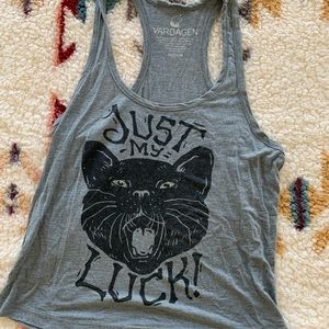 Vardagen Crop Tank “Just My Luck” Cat